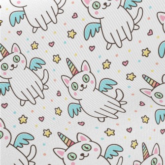 Rainbow Unicorn Kitten Twill