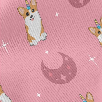 Crescent Unicorn Corgi Standard Corduroy
