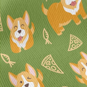 Greedy Corgi Standard Corduroy
