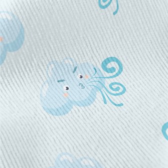 Strong Wind Blowing White Clou Standard Corduroy