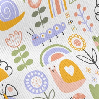 Cartoon Snail Caterpillar Standard Corduroy