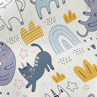 Happy Swinging Cat Standard Corduroy