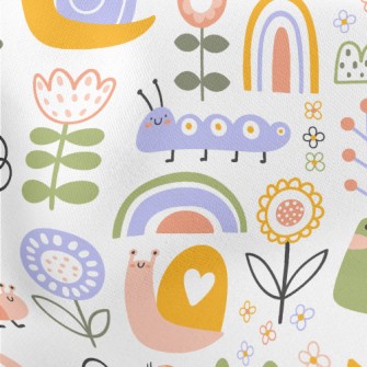 Cartoon Snail Caterpillar Stretch Ponte