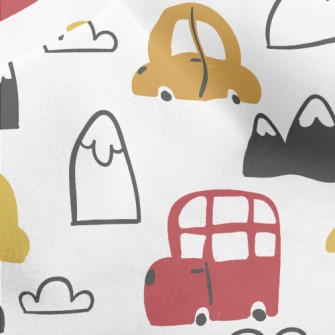 Colorful Cars Micro Fleece