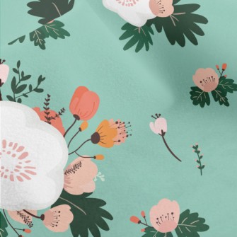 Beautiful Flowers In Bloom Micro Fleece