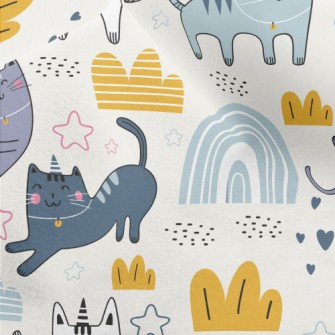 Happy Swinging Cat Micro Fleece