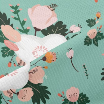 Beautiful Flowers In Bloom Piqué