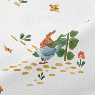 Sunflowers And Roosters Piqué