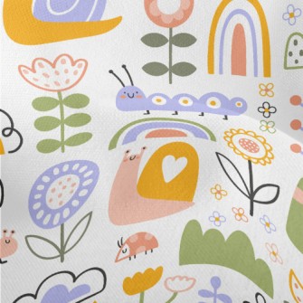 Cartoon Snail Caterpillar Lightweight Performance Linen