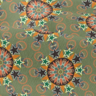 Stars Dotted Flowers Modern Jersey