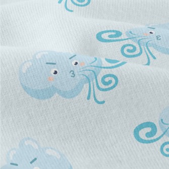 Strong Wind Blowing White Clou Modern Jersey