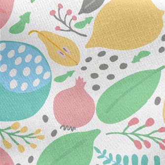 Artistic Style Fruit Jersey Backed Fleece