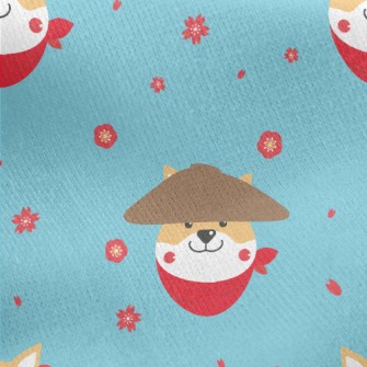 Japanese Shiba Inu Jersey Backed Fleece