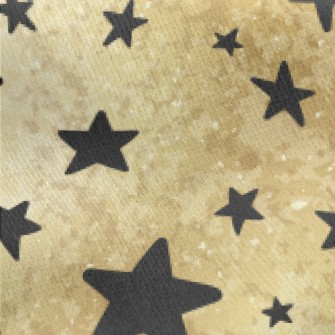 Stars Of Different Sizes Jersey Backed Fleece