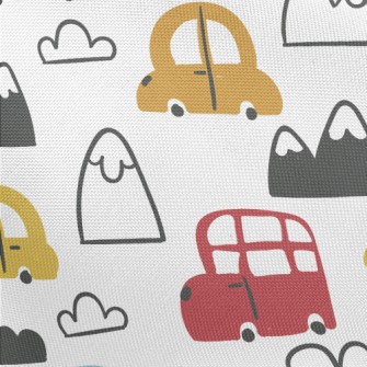 Colorful Cars Pongee