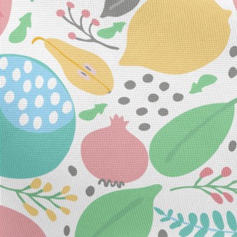 Artistic Style Fruit Pongee