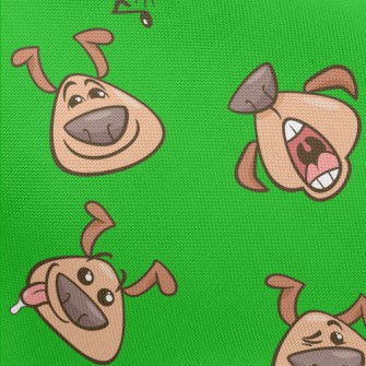 Funny Humming Puppy Pongee