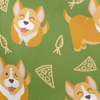 Greedy Corgi Pongee