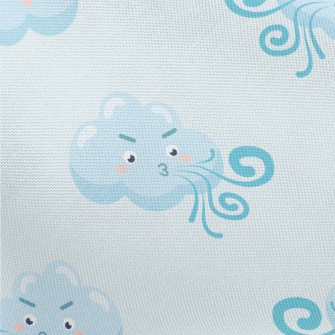 Strong Wind Blowing White Clou Pongee