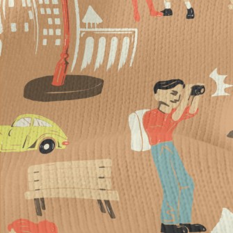 Travel Sightseeing People Stretch Jersey