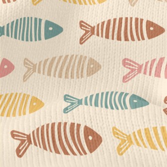 Fish Cut Into Pieces Stretch Jersey