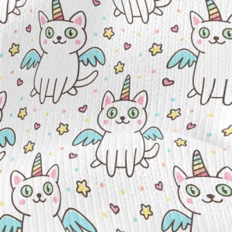 Rainbow Unicorn Kitten Stretch Jersey