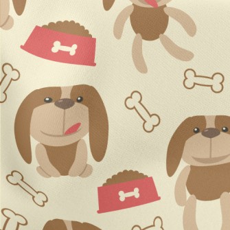 Floppy-eared Dog Food Lightweight Cotton Poplin