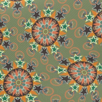 Stars Dotted Flowers Midweight Cotton Poplin