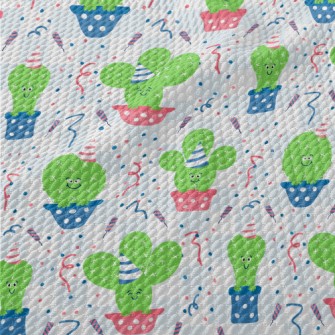 Lively Birthday Cactus Birdseye Piqué