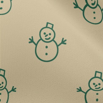 Simple Line Snowman Chiffon
