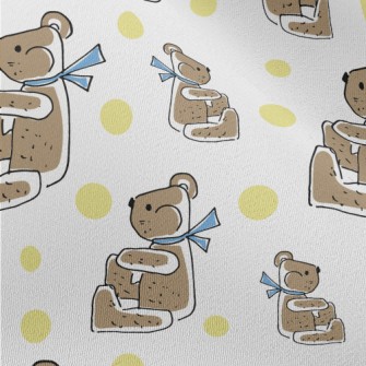 Scarf Sitting Bear Chiffon