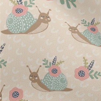 Flowers On Snail Shell Chiffon