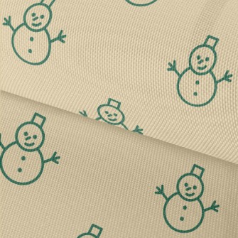 Simple Line Snowman Waterproof Oxford