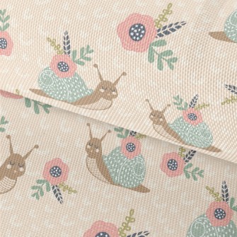 Flowers On Snail Shell Waterproof Oxford