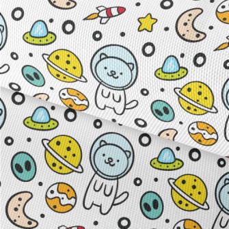 Outer Space Planet Cat Waterproof Oxford