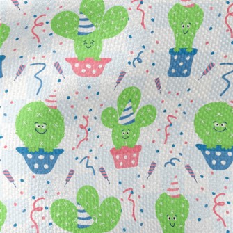 Lively Birthday Cactus Waterproof Canvas