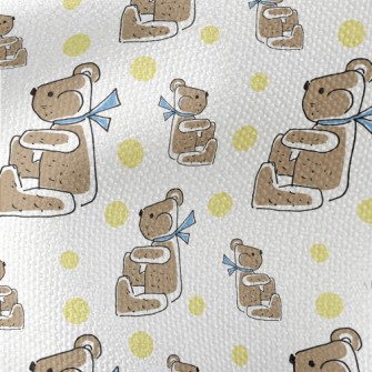 Scarf Sitting Bear Waterproof Canvas