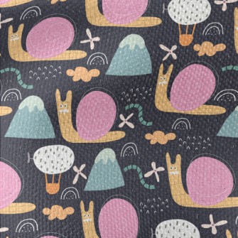 Lattice Snail Caterpillar Waterproof Canvas