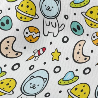 Outer Space Planet Cat Terry