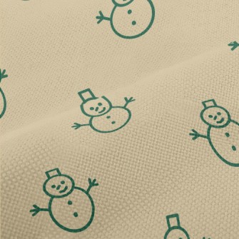 Simple Line Snowman Performance Linen