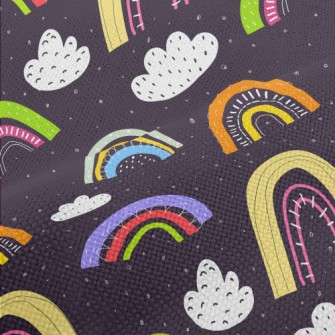 Color Block Rainbow Clouds Performance Linen