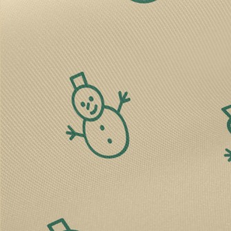 Simple Line Snowman Twill
