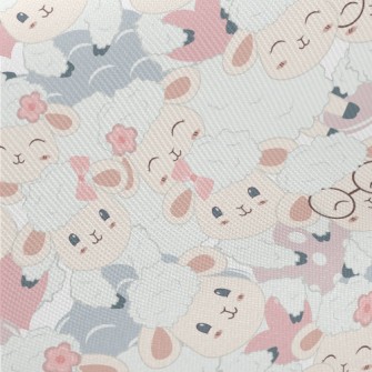 Cute Sheep Family Twill
