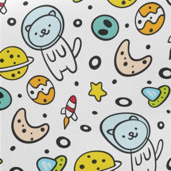 Outer Space Planet Cat Twill