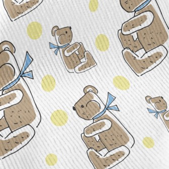 Scarf Sitting Bear Standard Corduroy