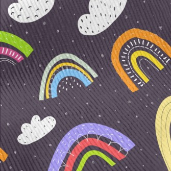 Color Block Rainbow Clouds Standard Corduroy