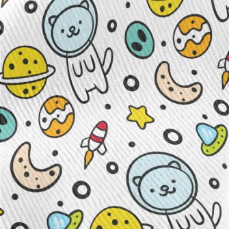 Outer Space Planet Cat Standard Corduroy