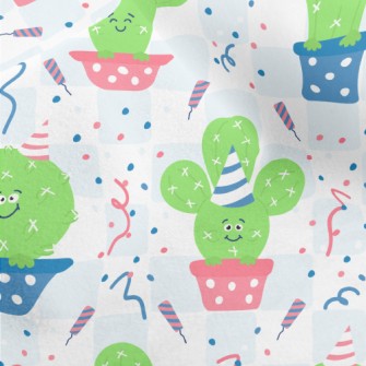 Lively Birthday Cactus Micro Fleece