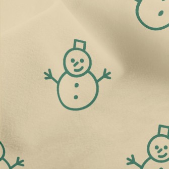 Simple Line Snowman Micro Fleece