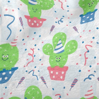 Lively Birthday Cactus Minky